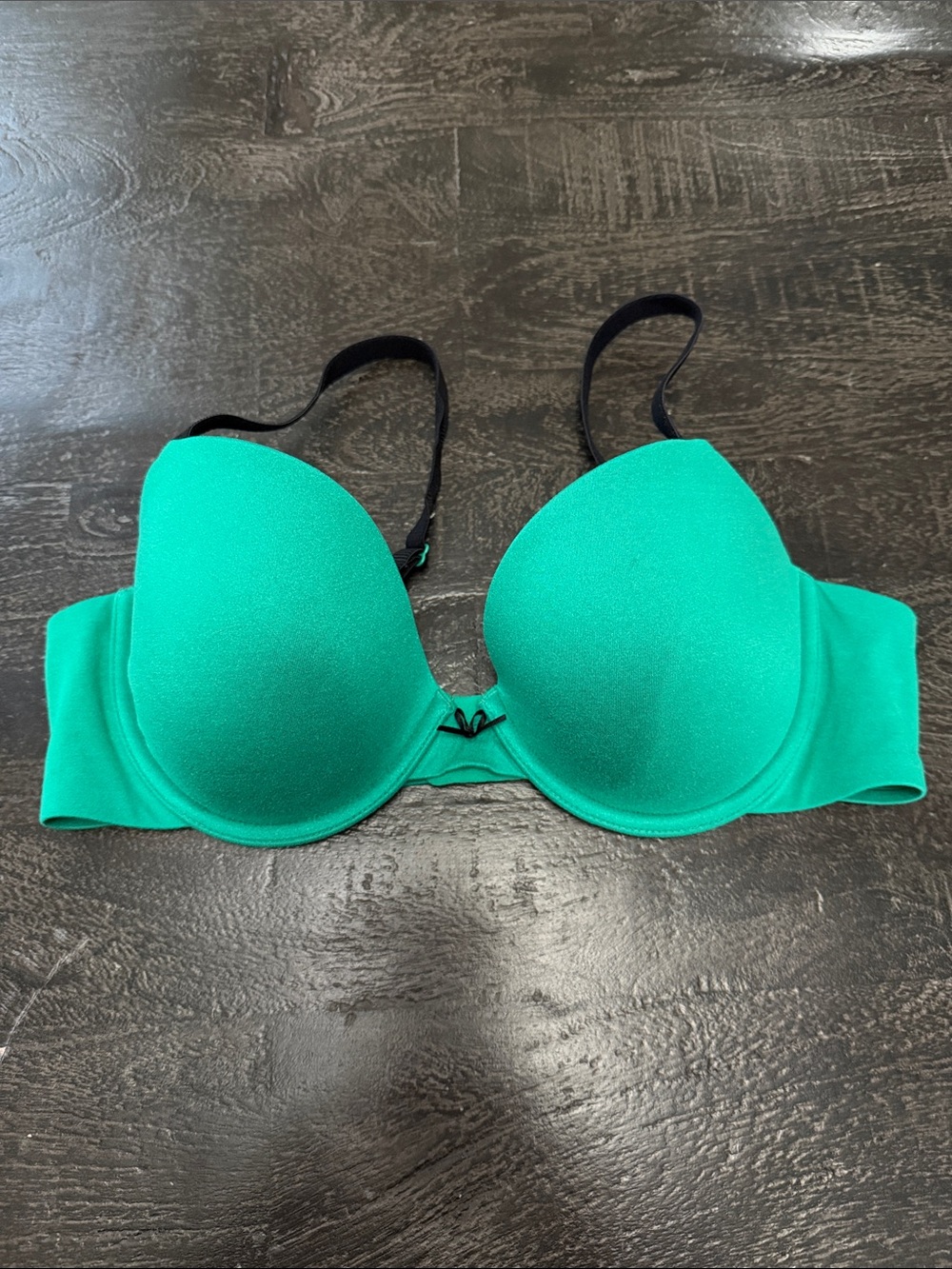 aerie Lindsey Bra Teal with Black Straps